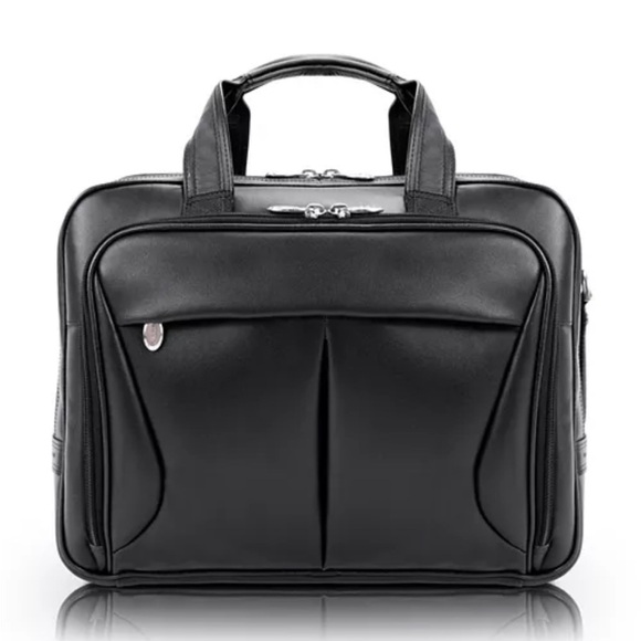 McKLEIN Pearson Leather 17 in.Exp Double compartment Laptop Briefcase bag $480 - Picture 1 of 16